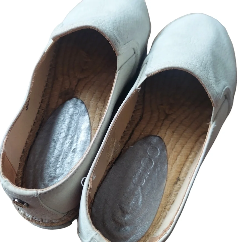 37/7‎ Jimmy Choo cream loafers